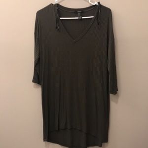 Olive Green Forever 21 V Neck